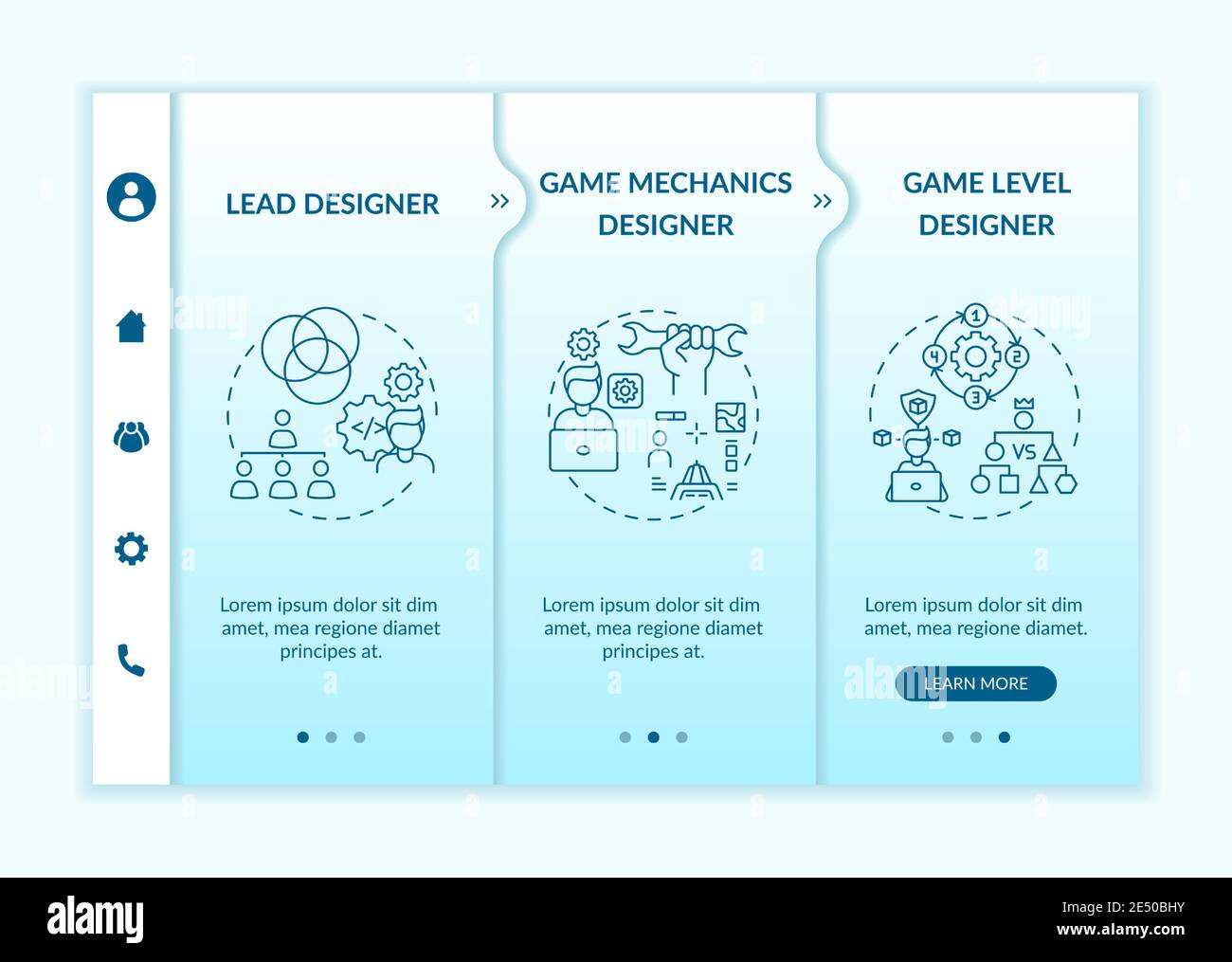 Game designers types onboarding vector template Stock Vector Image & Art -  Alamy