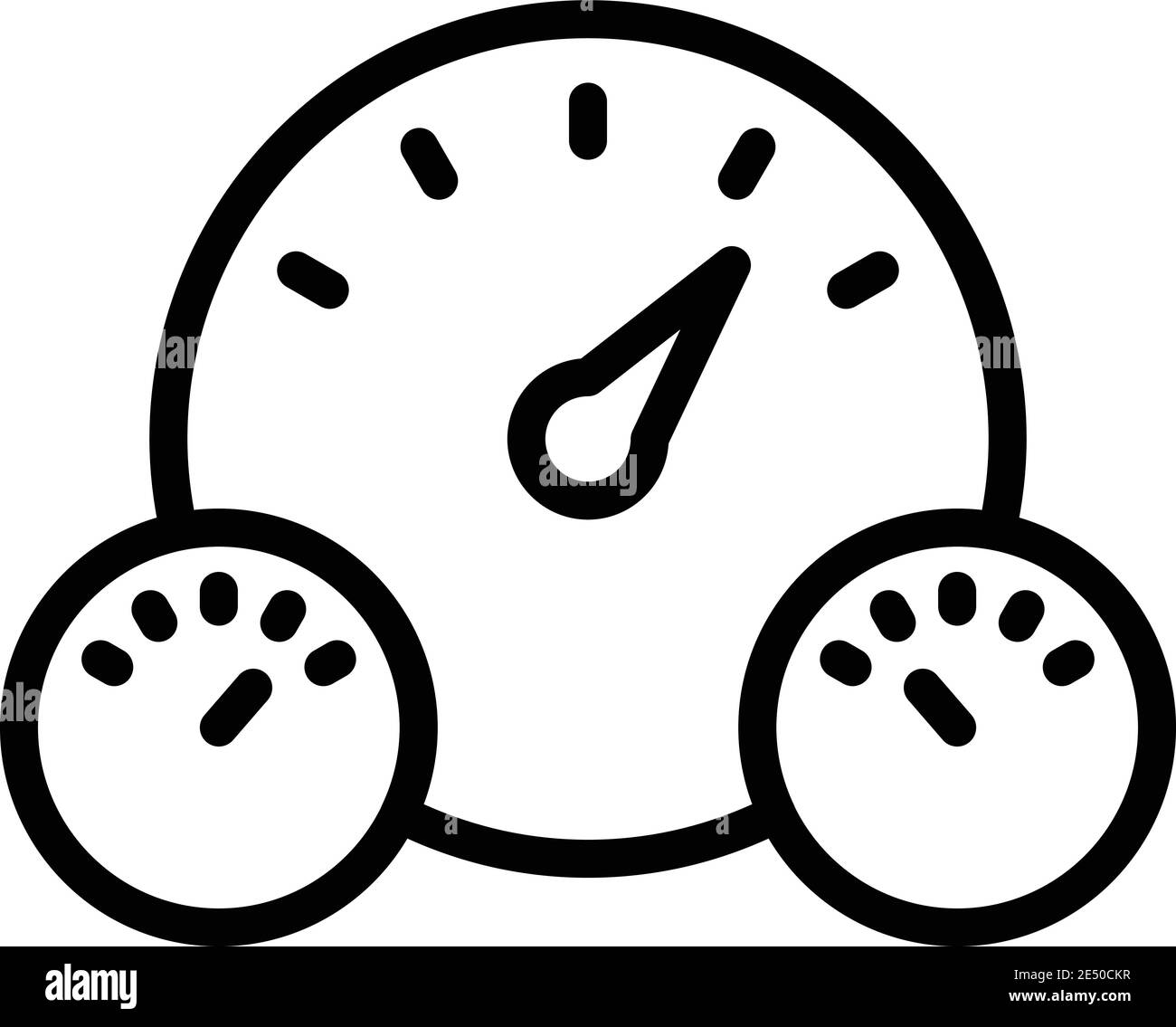 Fuel car dashboard icon. Outline fuel car dashboard vector icon for web ...