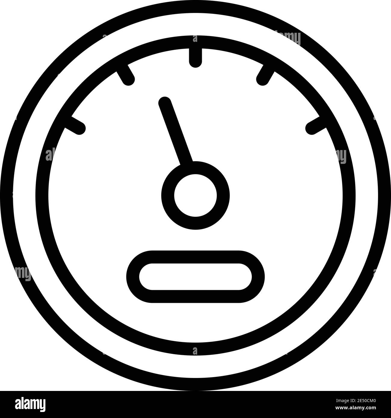 Arrow car dashboard icon. Outline arrow car dashboard vector icon for