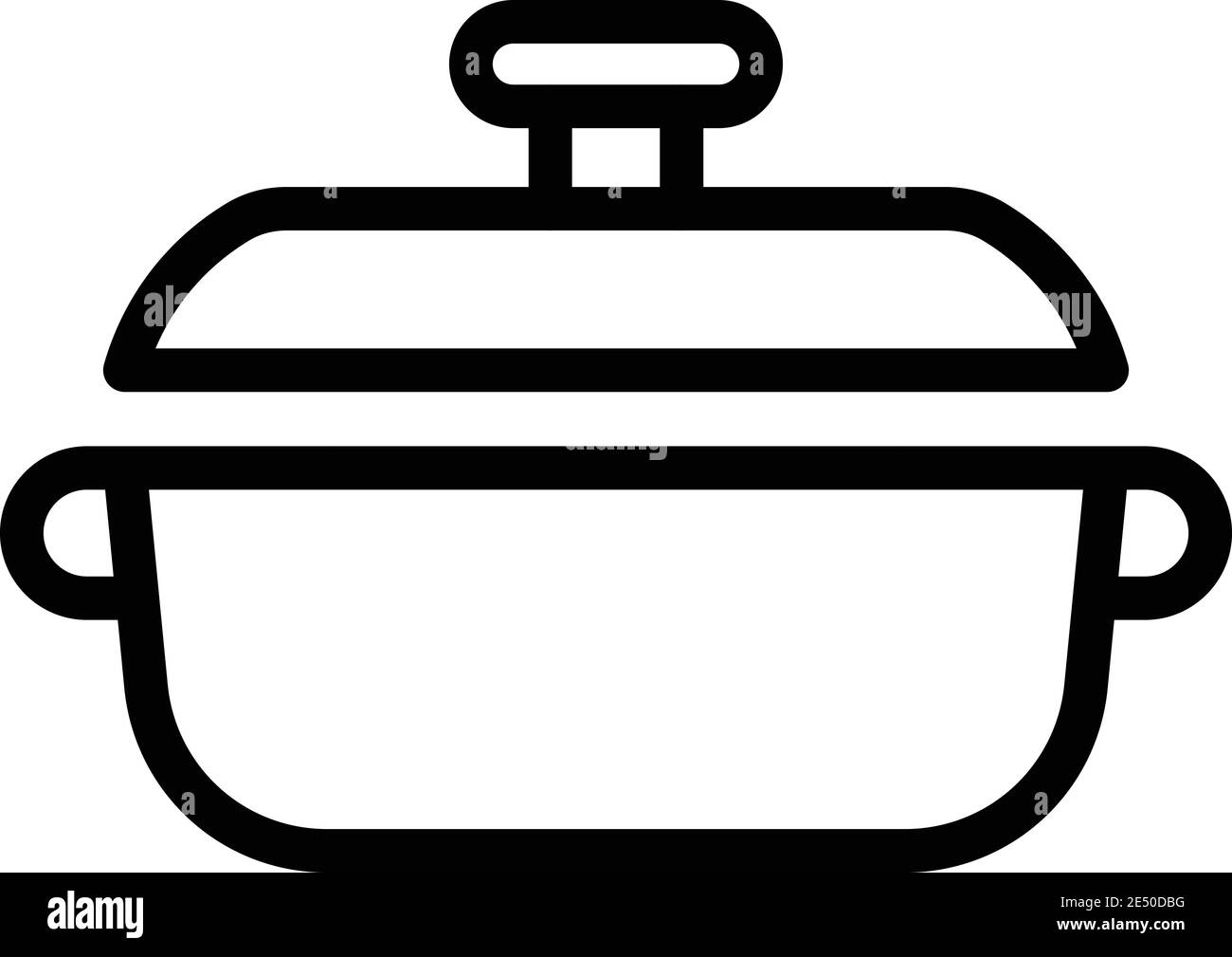Restaurant wok frying pan icon. Outline restaurant wok frying pan ...