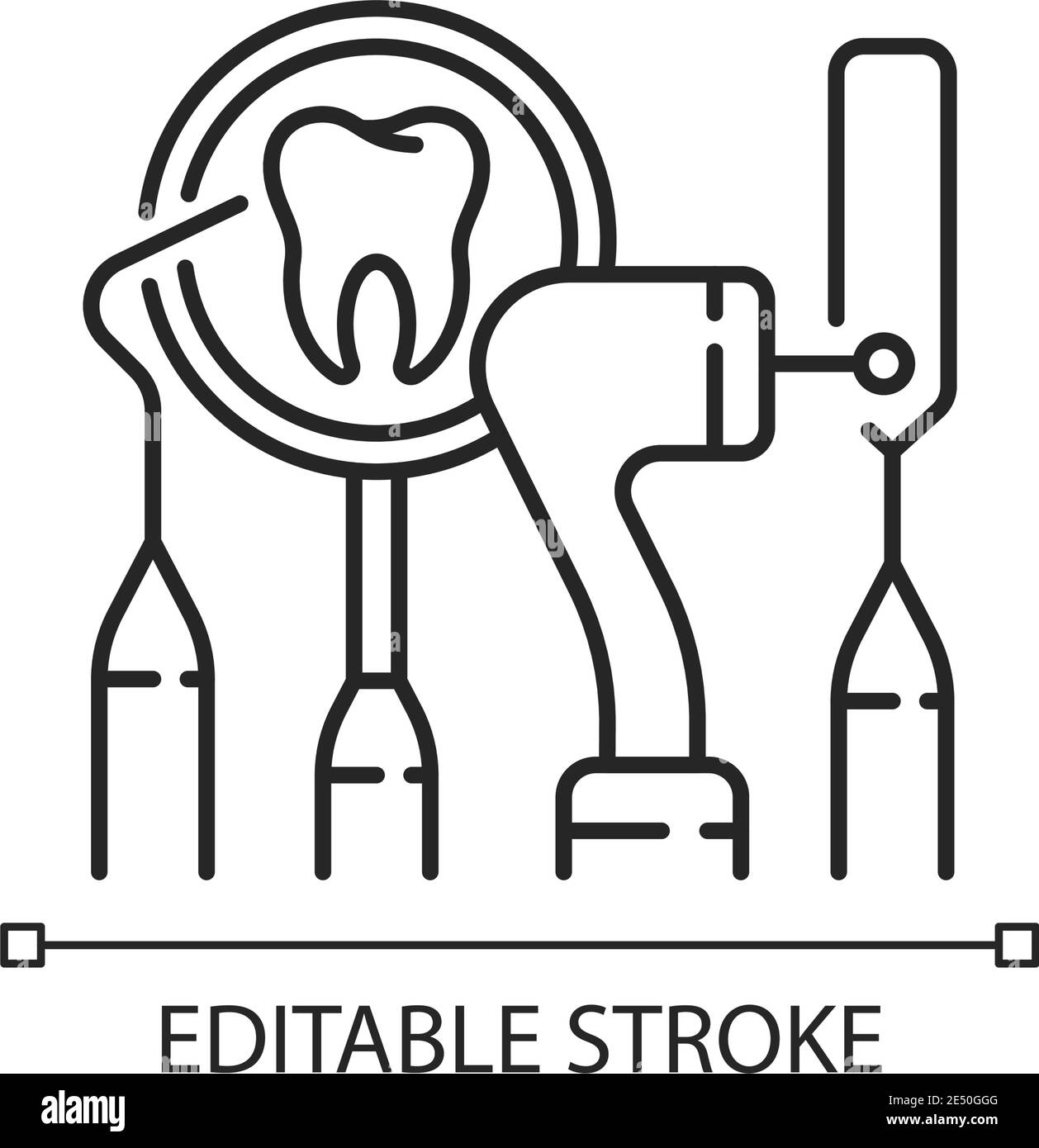 Dental equipment linear icon Stock Vector Image & Art - Alamy