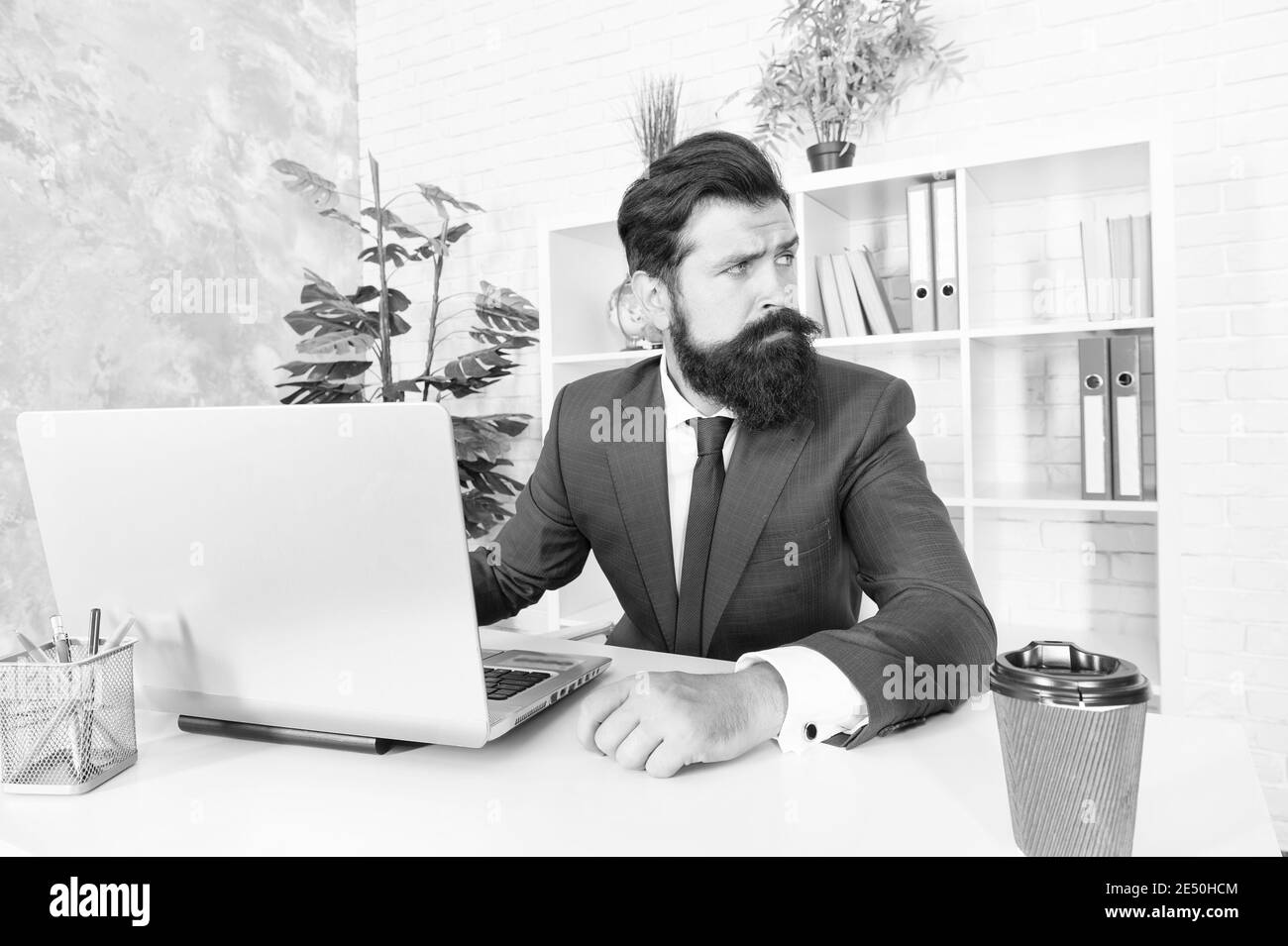 Inspired manager Black and White Stock Photos & Images - Alamy