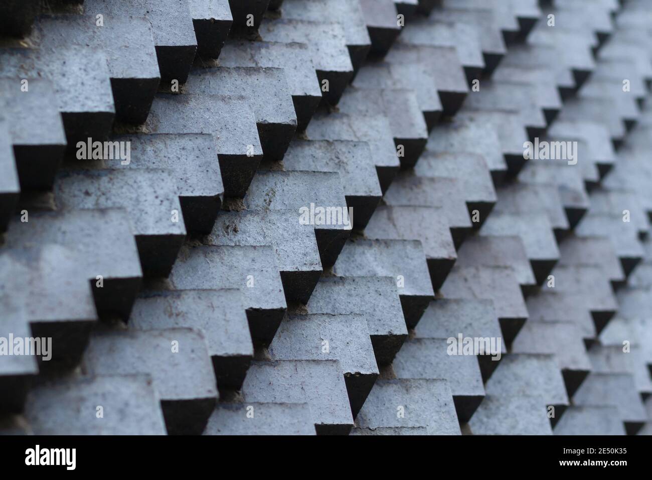 Protuding stones forming abstrat patterns Stock Photo