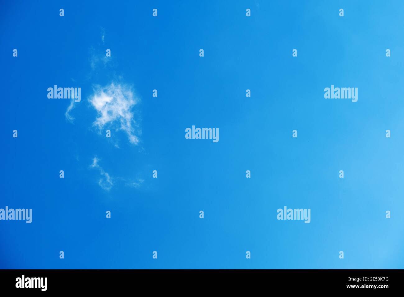 Only cloud in the blue sky background, Cloudscape, Cumulus Cloud, copy space, Stock Photo