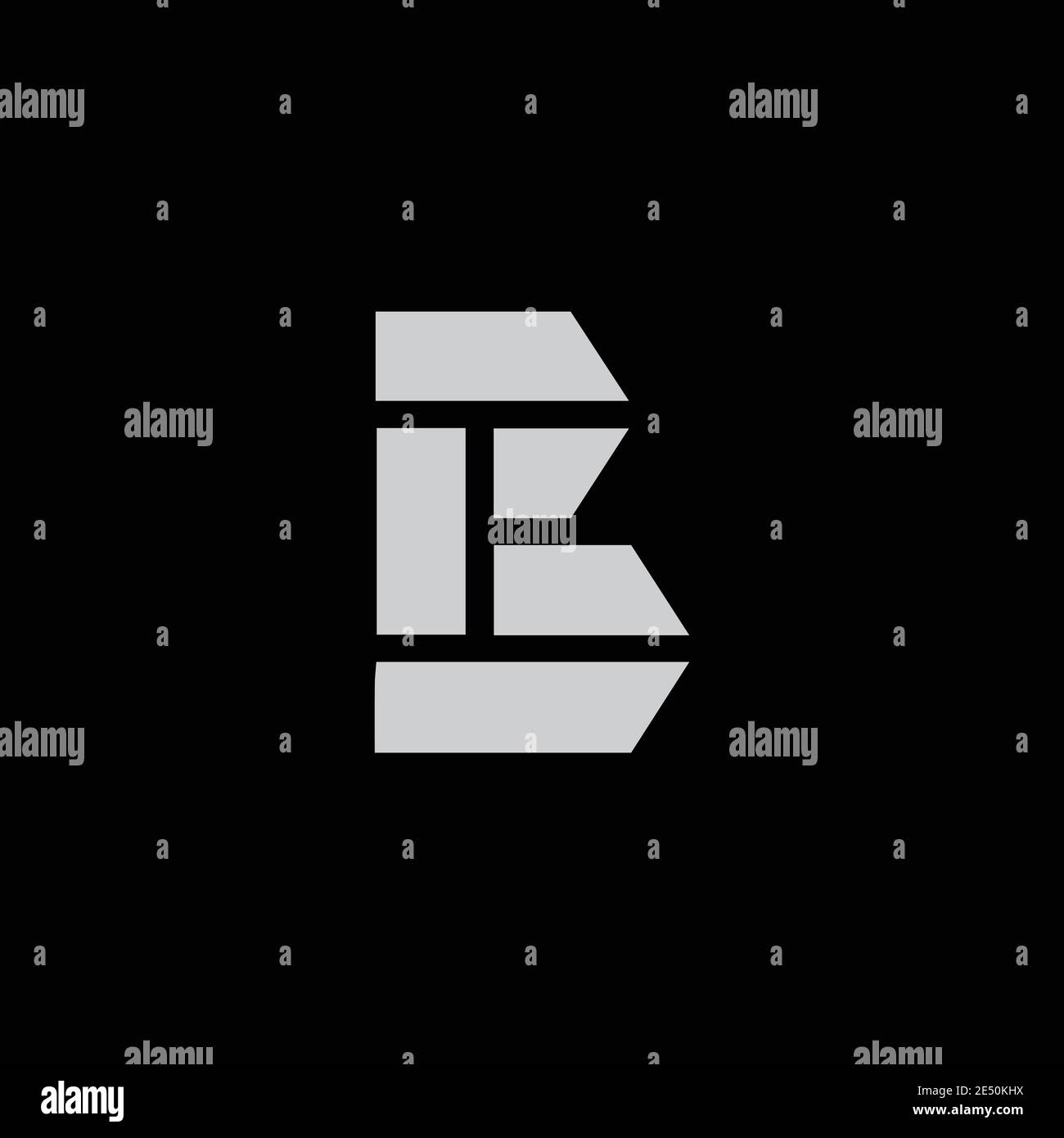 Initial letter B logo icon design template elements one color monograms ...