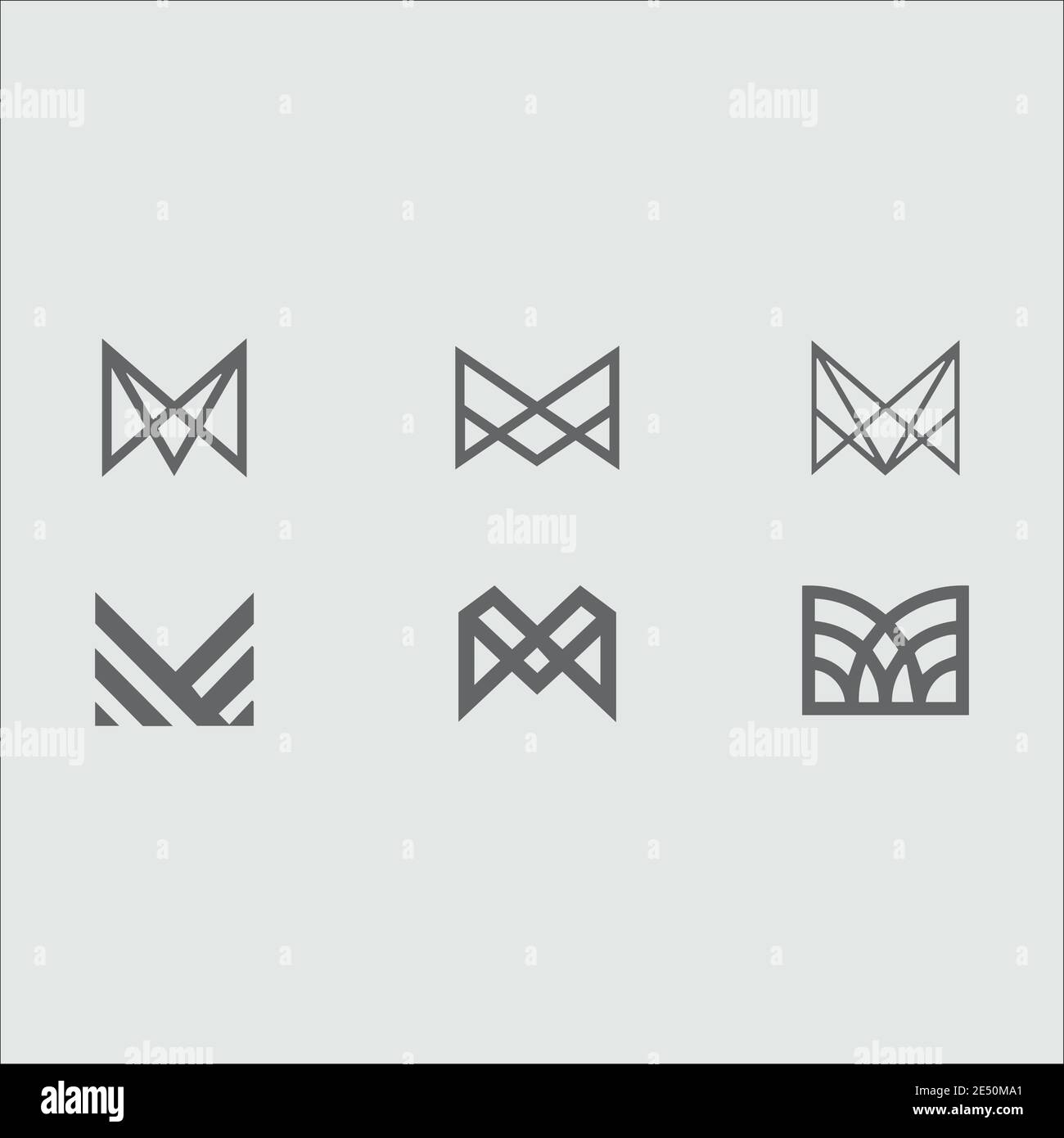letter M logo marks, musical logo, inspirational logo vector and monogram  design element vector Stock Vector Image & Art - Alamy