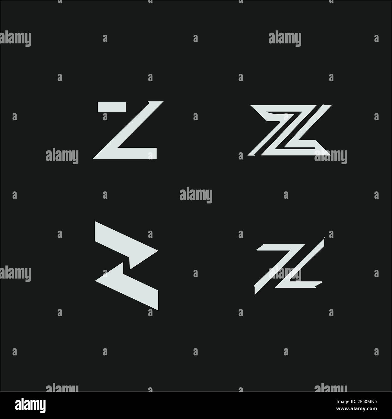 Set elegant monogram design hi-res stock photography and images - Alamy