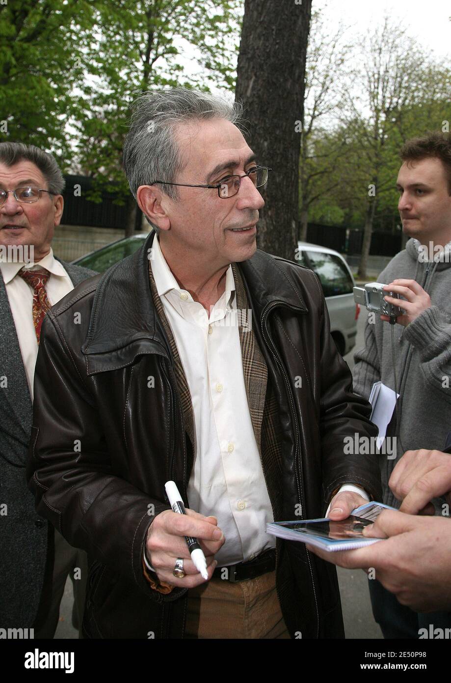 EXCLUSIVE - Actor Luis Rego arrives at the taping of the TV Show Vivement Dimanche held at Studio Gabriel in Paris, France on April 2, 2008. Photo by Denis Guignebourg/ABACAPRESS.COM Stock Photo