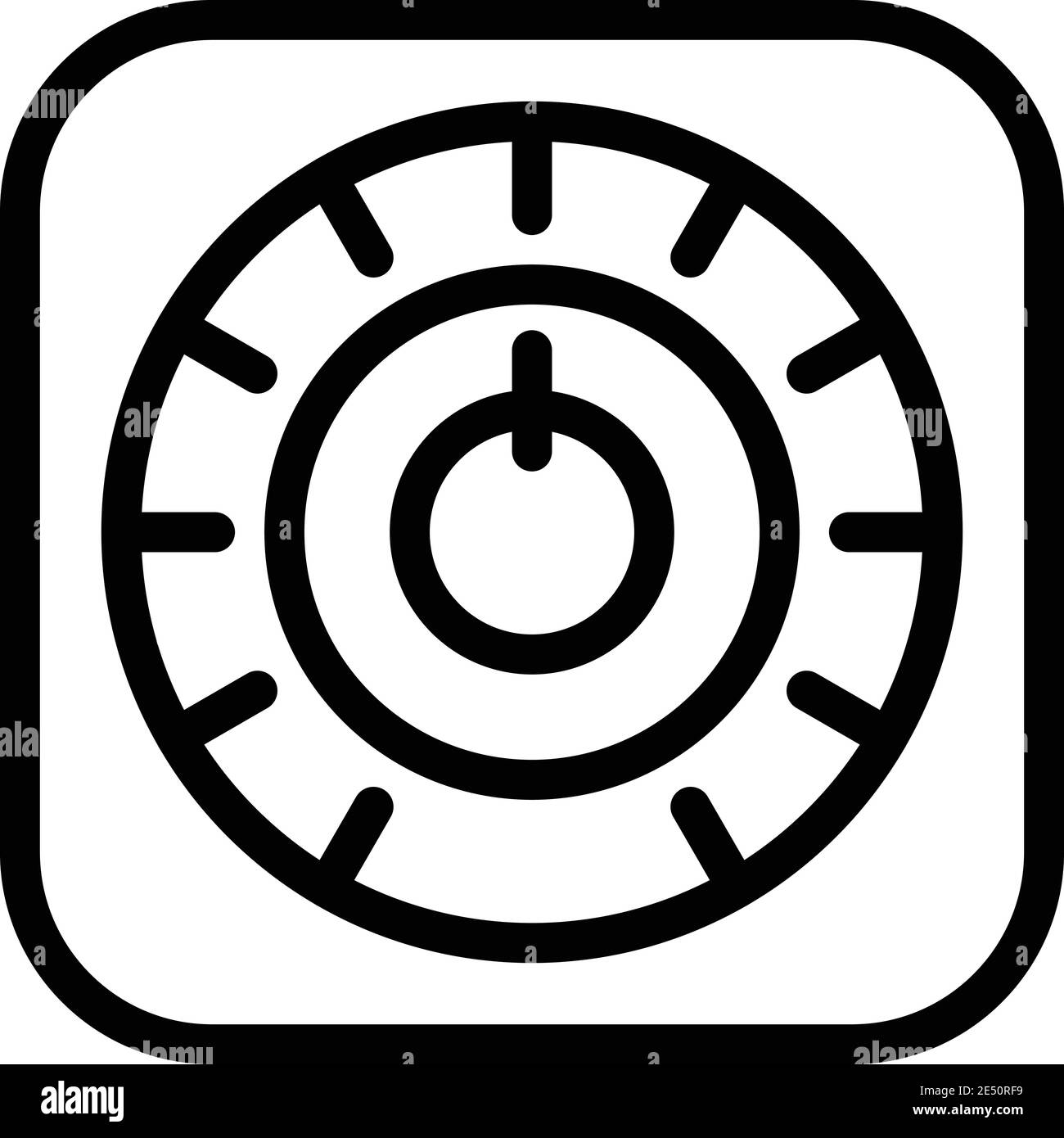 Home switch button icon. Outline home switch button vector icon for web