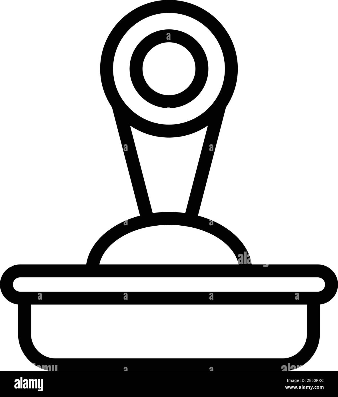 Power switch icon. Outline power switch vector icon for web design