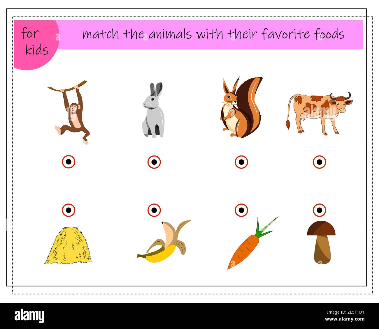 A game for children. Match the animals with their favorite foods Stock Vector Image & Art - Alamy A game for children. Match the animals with their favorite foods Stock Vector Image & Art - Alamy