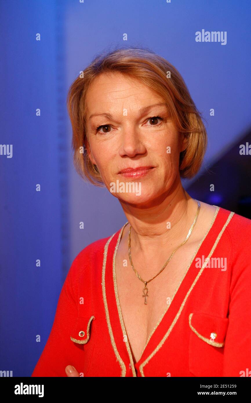EXCLUSIVE - Brigitte Lahaie attends the taping of a radio show in Paris ...