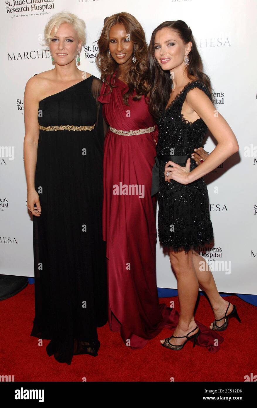 L R Keren Craig Iman And Georgina Chapman Pose At The Design Cares A Night Of A Thousand Lights Event To Benefit The St Jude S Childrens Research Hospital At The Roseland Ballroom In