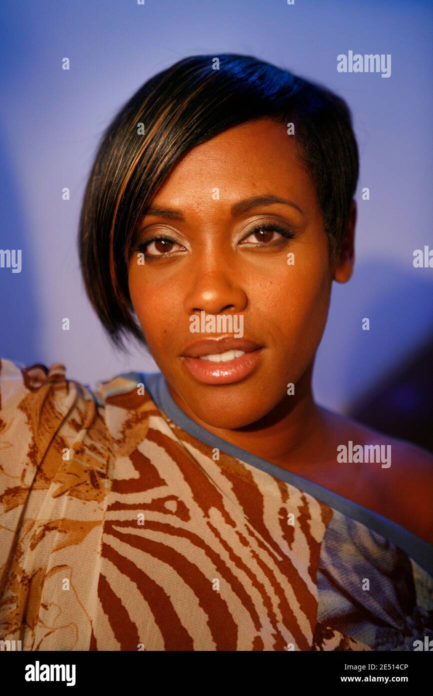 EXCLUSIVE - Lynnsha attends the taping of a radio show in Paris, France on April 25, 2008. Photo by Greg Soussan/ABACAPRESS.COM Stock Photo