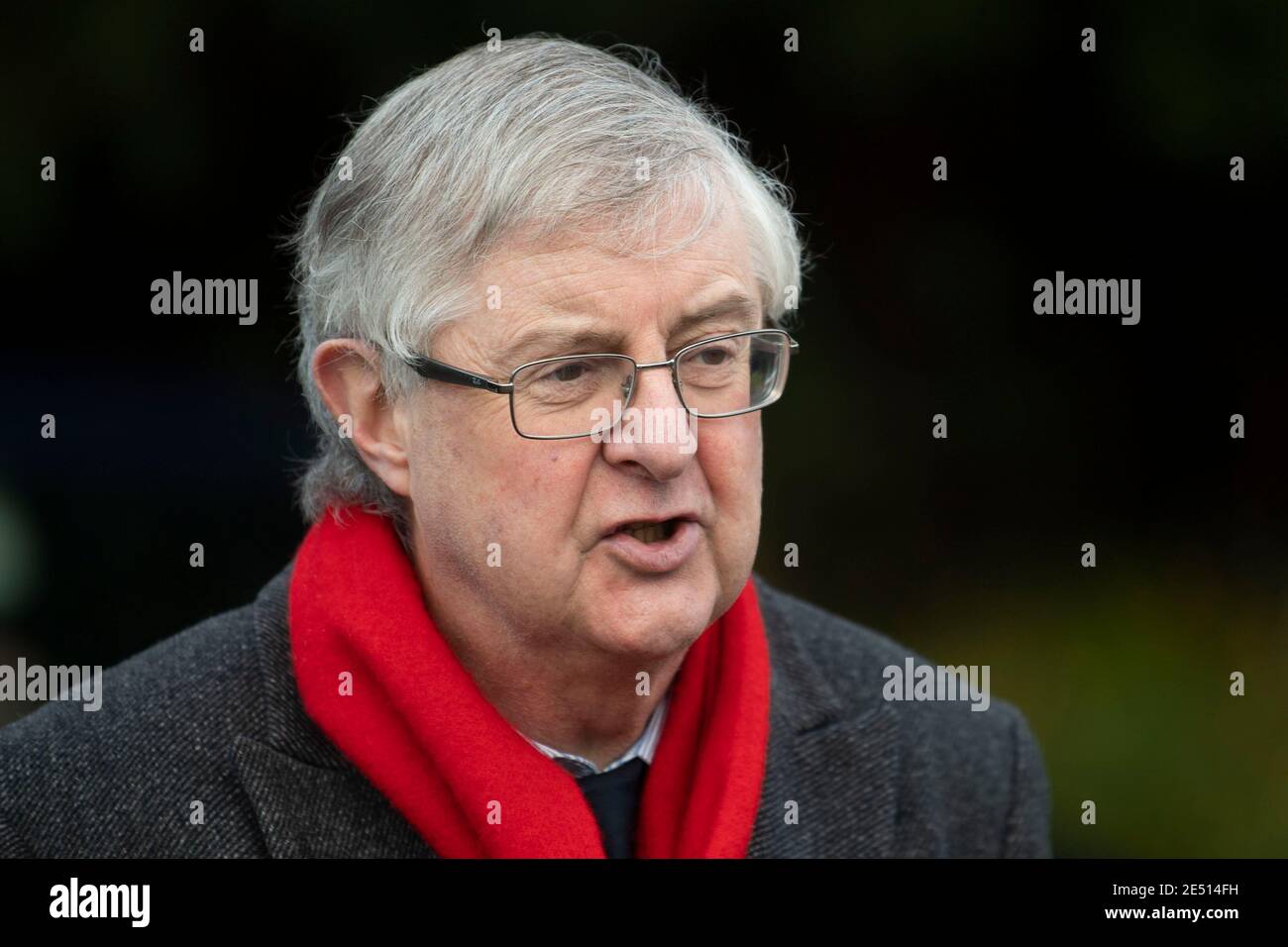NEATH PORT TALBOT, WALES - JANUARY 24: First Minister of Wales Mark Drakeford on January 24, 2021 in Neath Port Talbot, Wales. Stock Photo