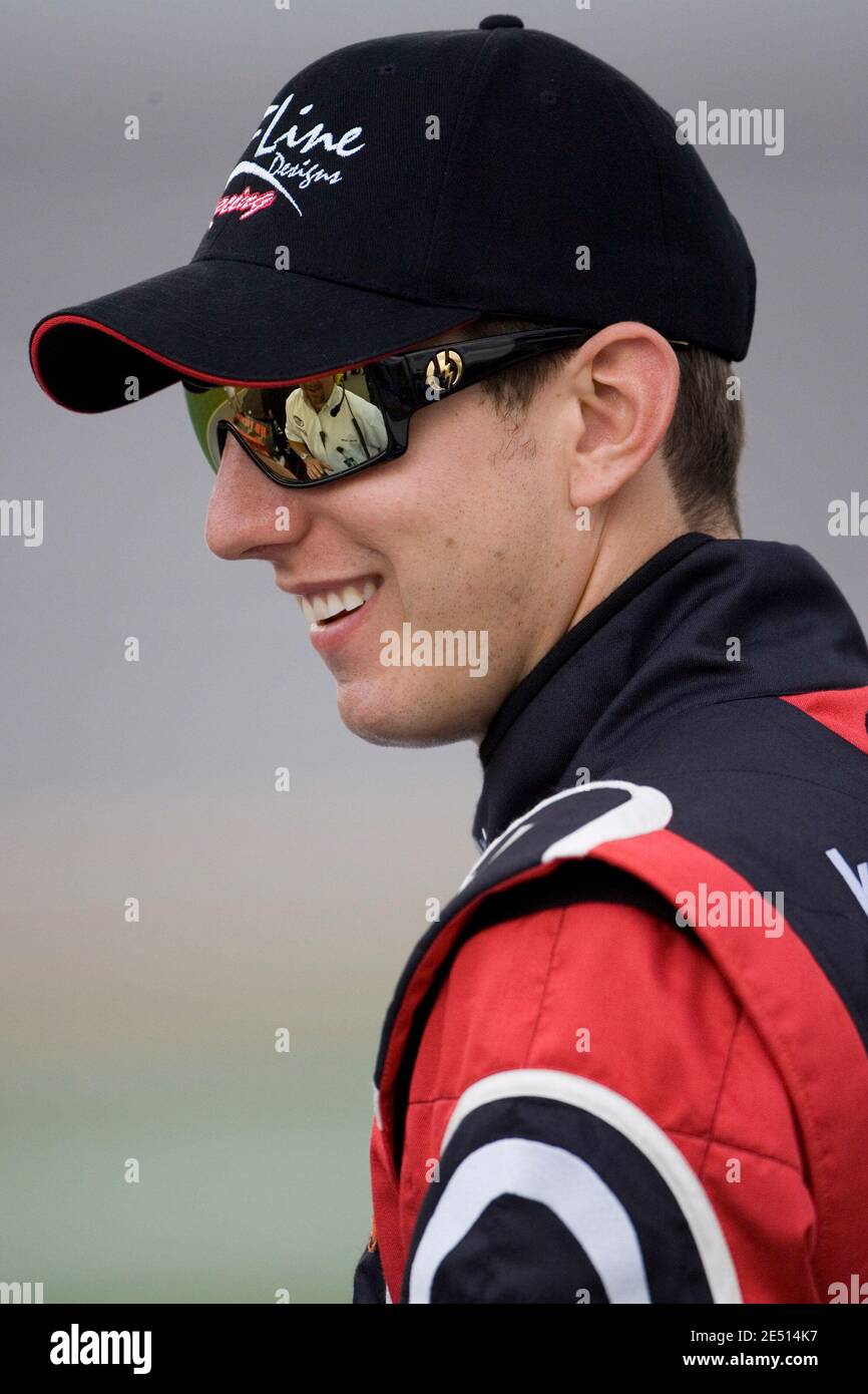 Kyle Busch waits to qualify at Talladega Superspeedway for the running