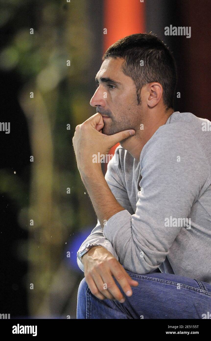 French Coach Franck Esposito attends the French swimming championships in Dunkerque, France, on April 26, 2008. Photo by Christophe Guibbaud/Cameleon/ABACAPRESS.COM Stock Photo