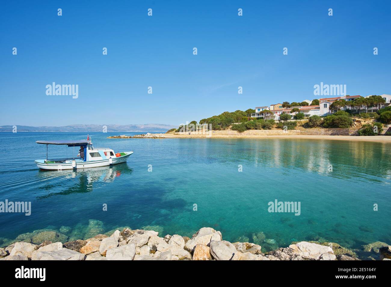 Tekke Beach of Cesme Town in Turkey Stock Photo