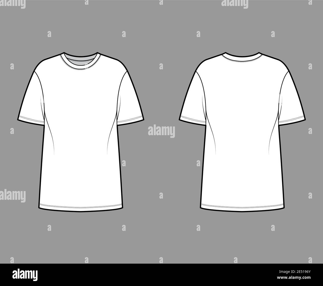 White Oversized T Shirt Template | tyello.com