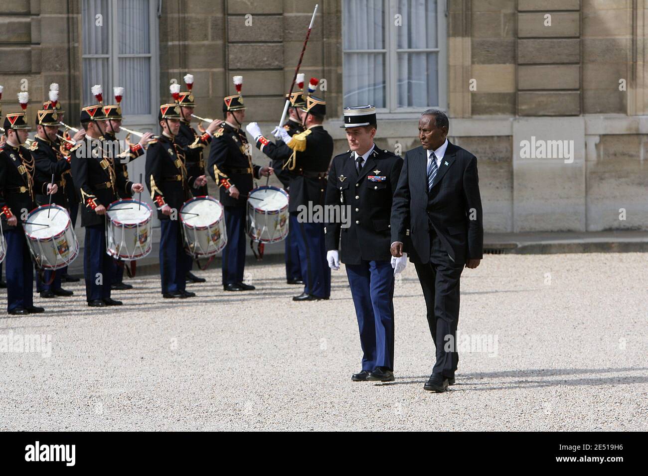 Somalia's President Abdullahi Yusuf Ahmed arrives at the Elysee Palace in Paris May 5, 2008. Photo by Mousse/ABACAPRESS.COM Stock Photo