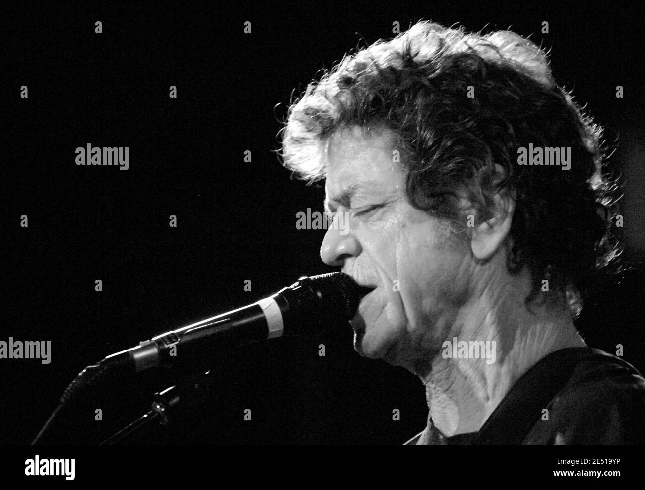 Lou Reed performs to celebrate the 1st Anniversary of the Highline Ballroom in New York City, NY, USA, on May 5, 2008. Photo by Donna Ward/ABACAPRESS.COM Stock Photo