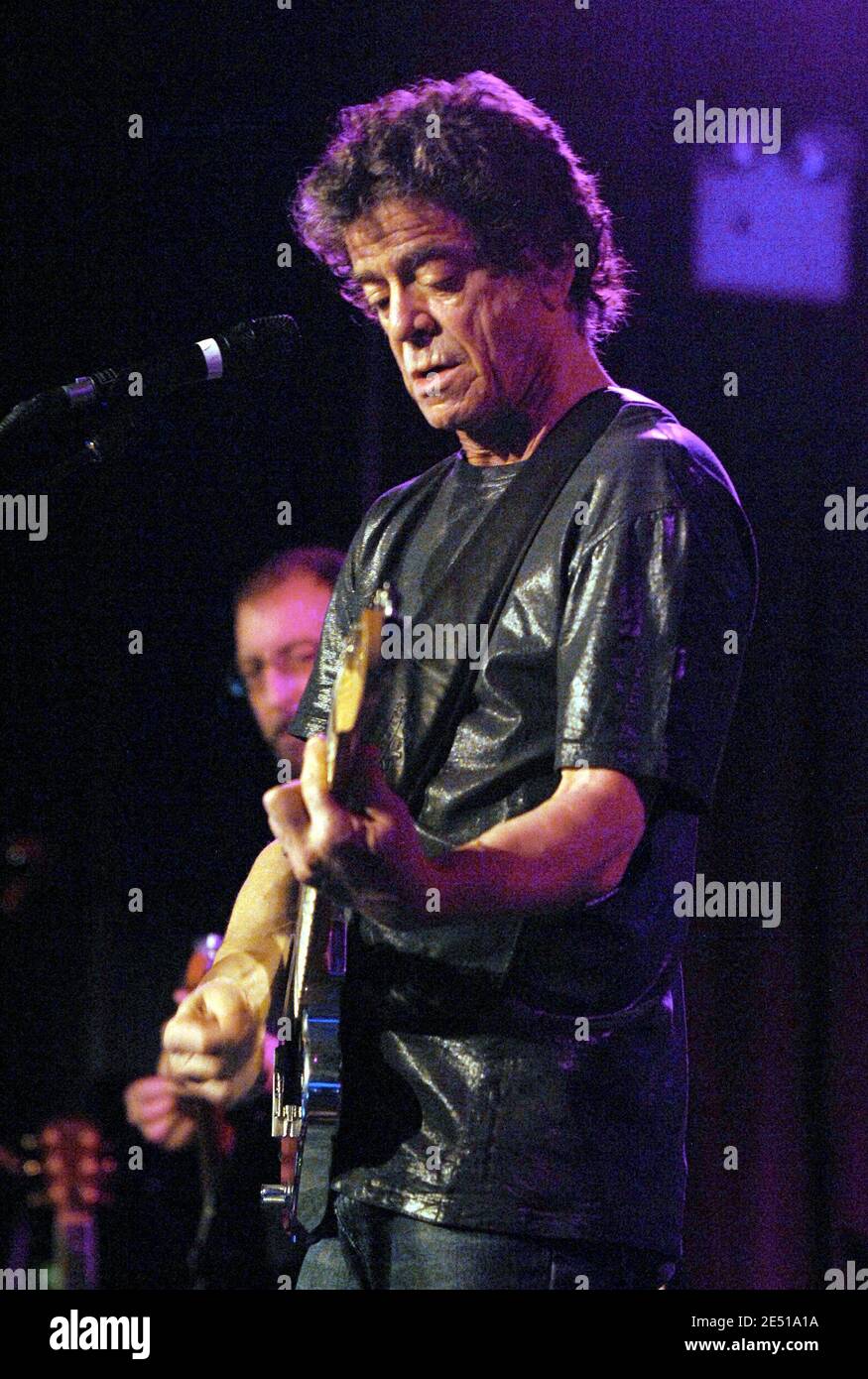 Lou Reed performs to celebrate the 1st Anniversary of the Highline Ballroom in New York City, NY, USA, on May 5, 2008. Photo by Donna Ward/ABACAPRESS.COM Stock Photo