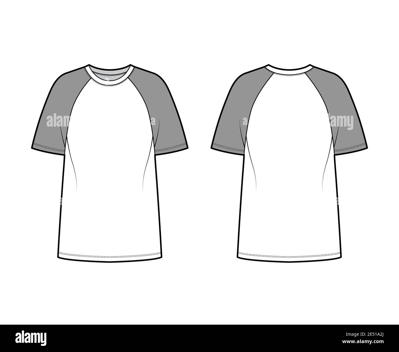 Specification Baseball Jersey T Shirt Mockup Isolated On White
