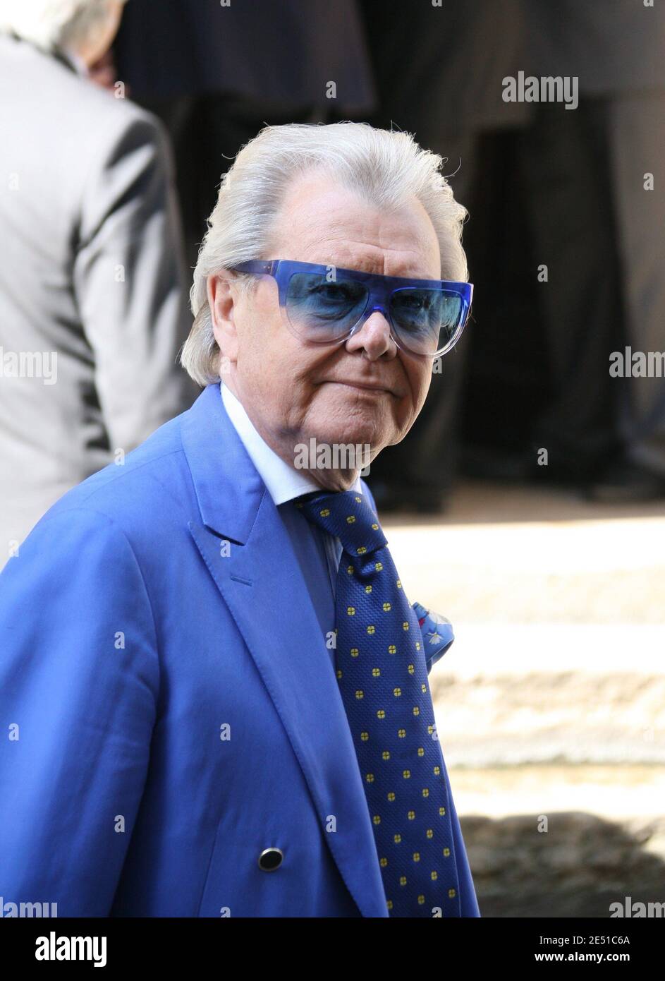 Michou arrives for a service to pay homage to TV presenter Pascal Sevran at St Louis en l'Ile church in Paris, France on May 13, 2008. Sevran died last Friday aged 62. Photo by Guignebourg-Taamallah/ABACAPRESS.COM Stock Photo