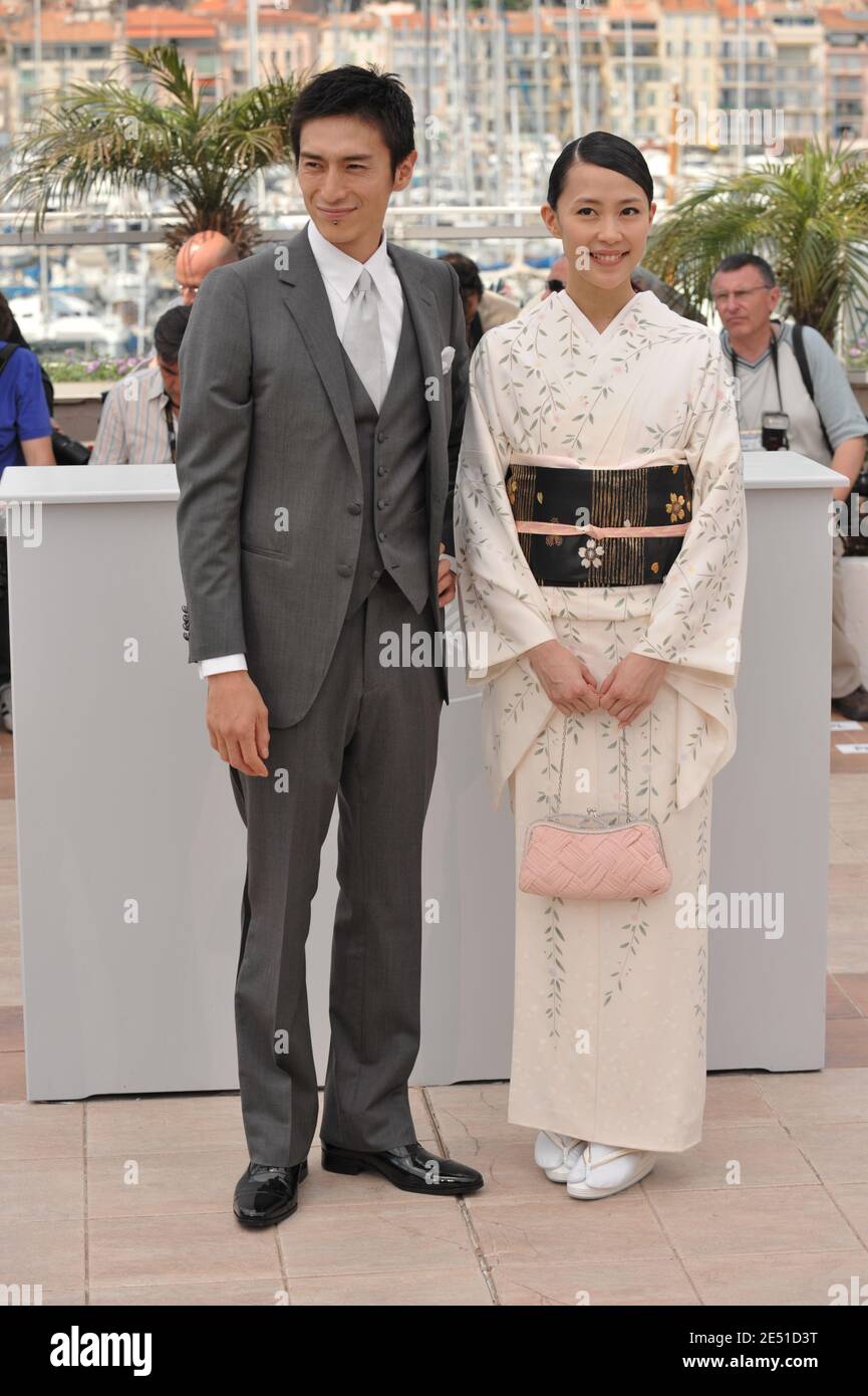Yusuke Iseya and Yoshino Kimura attend a photocall to promote their latest film 'Blindness' during the 61th Cannes Film Festival at the Palais des Festivals in Cannes, France on May 14, 2008. Photo by Hanh-Orban-Nebinger/ABACAPRESS.COM Stock Photo