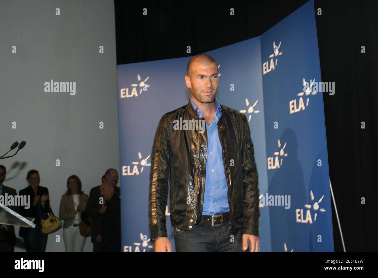 Zinedine Zidane during a ceremony organized by European Leucodystrophy Association at Musee de l'Homme, Paris France on May 16, 2008. Students receive a price. Photo by Mousse/ABACAPRESS.COM Stock Photo