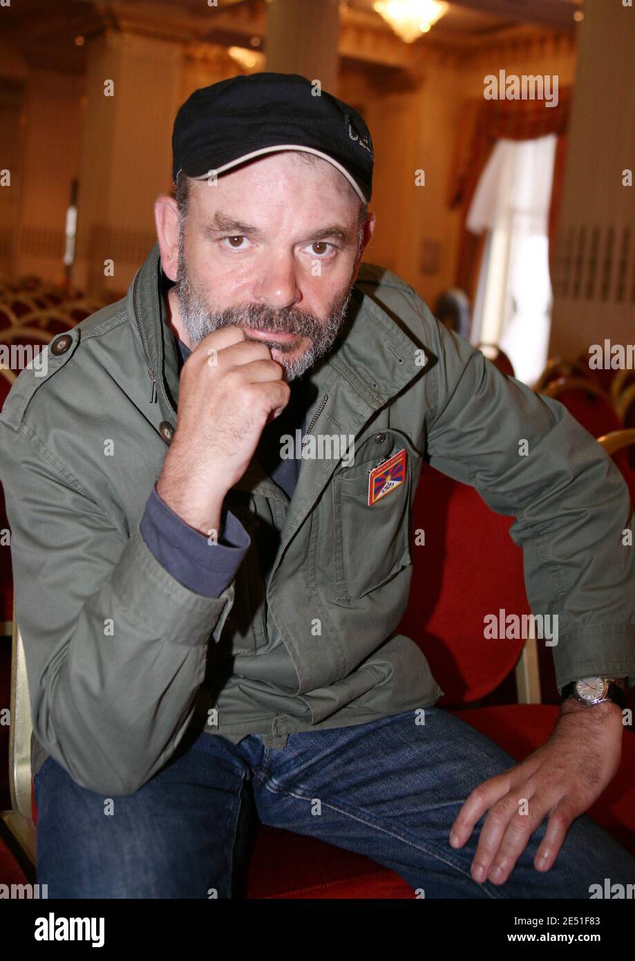 EXCLUSIVE. Actor Jean-Pierre Darroussin poses for our photographerf during the 61st Cannes Film Festival in Cannes, France on May 16, 2008. Photo by Denis Guignebourg/ABACAPRESS.COM Stock Photo
