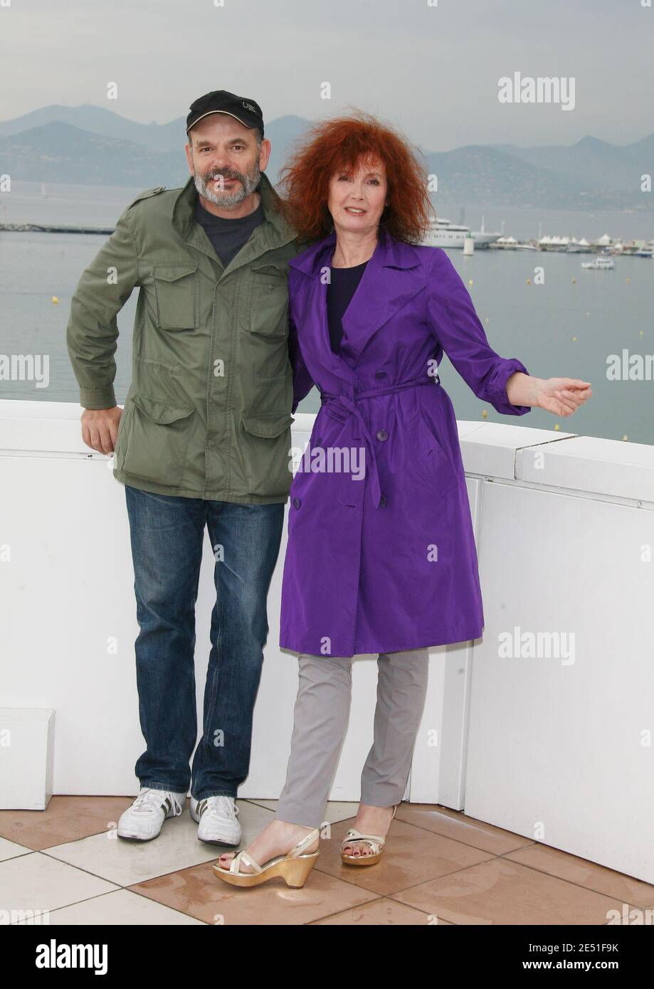 Cast members Sabine Azema and Jean-Pierre Darroussin pose at a photocall for their latest movie 'Le voyage aux Pyrenees' during the 61st Cannes Film Festival in Cannes, France on May 16, 2008. Photo by Denis Guignebourg/ABACAPRESS.COM Stock Photo