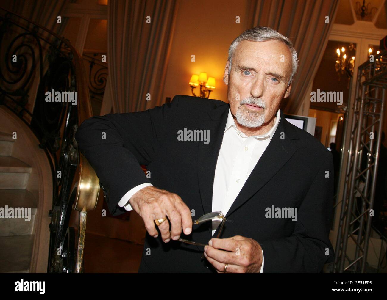 EXCLUSIVE. US Actor Dennis Hopper poses for our photographer during the