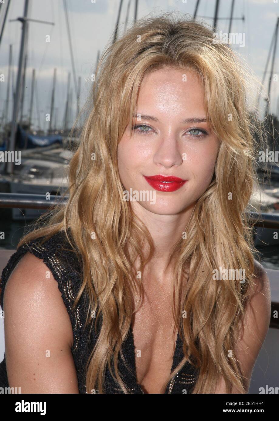 Swiss Model Julie Ordon poses for our photographer on 'Seven Arts