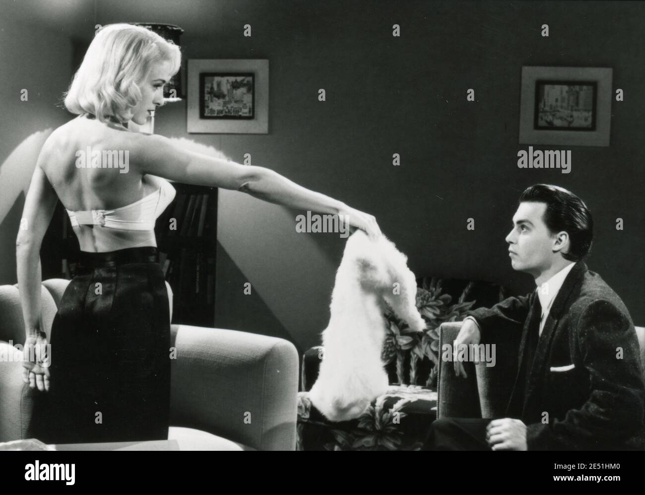 Los Angeles CA USA Johnny Depp As Ed Wood And Sarah Jessica Parker As los-angeles-ca-usa-johnny-depp-as-ed-wood-and-sarah-jessica-parker-as