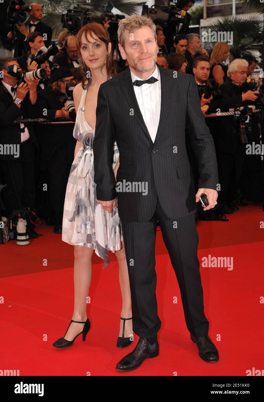 Tcheky Karyo and his wife arriving at the Palais des Festivals in Cannes,  Southern France, May 20, 2008, for the screening of Clint Eastwood's  Changeling presented in competition at the 61st Cannes