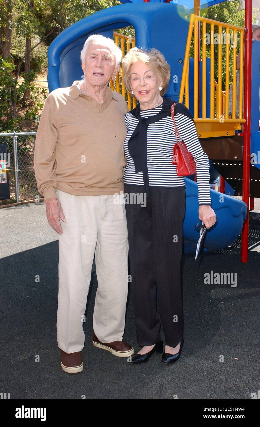 Kirk and Anne Douglas were on hand at Ivanhoe Elementary School in Los
