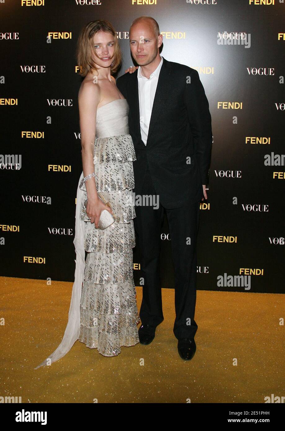 Natalia Vodianova and husband Justin Portman arriving for the Fendi ...