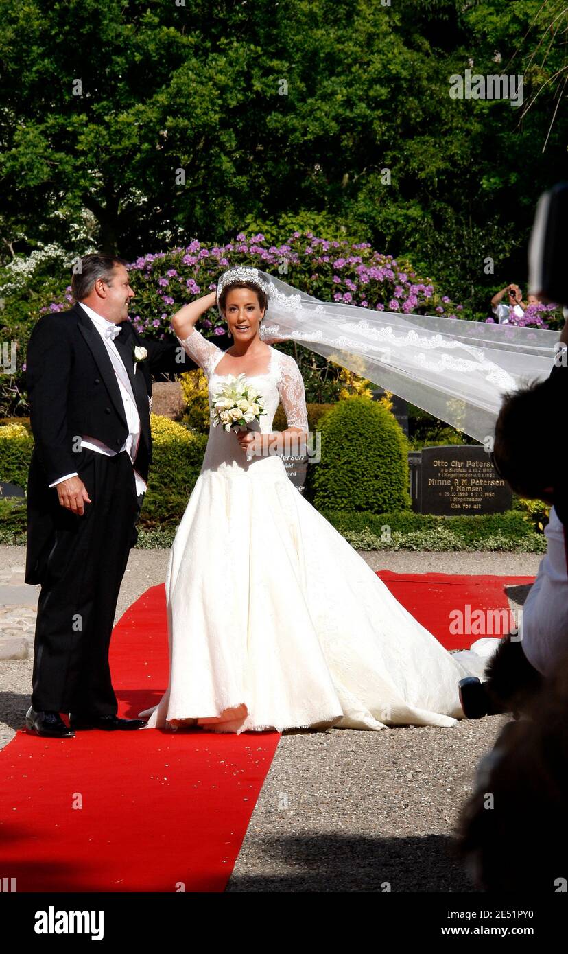 Mariage de joachim du danemark et de marie cavallier hires stock