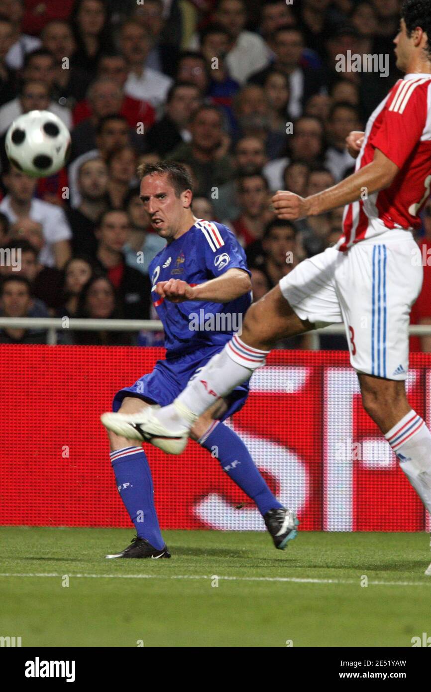 Franck Ribery during the International Friendly Soccer Match, France vs  Paraguay in Toulouse, France on May 31, 2008. The match ended in a resultat  draw. Photo by Alex/Cameleon/ABACAPRESS.COM Stock Photo - Alamy