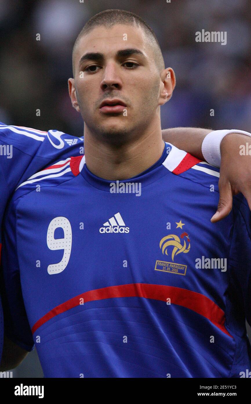 Karim Benzema during the International Friendly Soccer Match, France vs  Paraguay in Toulouse, France on May 31, 2008. The match ended in a resultat  draw. Photo by Alex/Cameleon/ABACAPRESS.COM Stock Photo - Alamy
