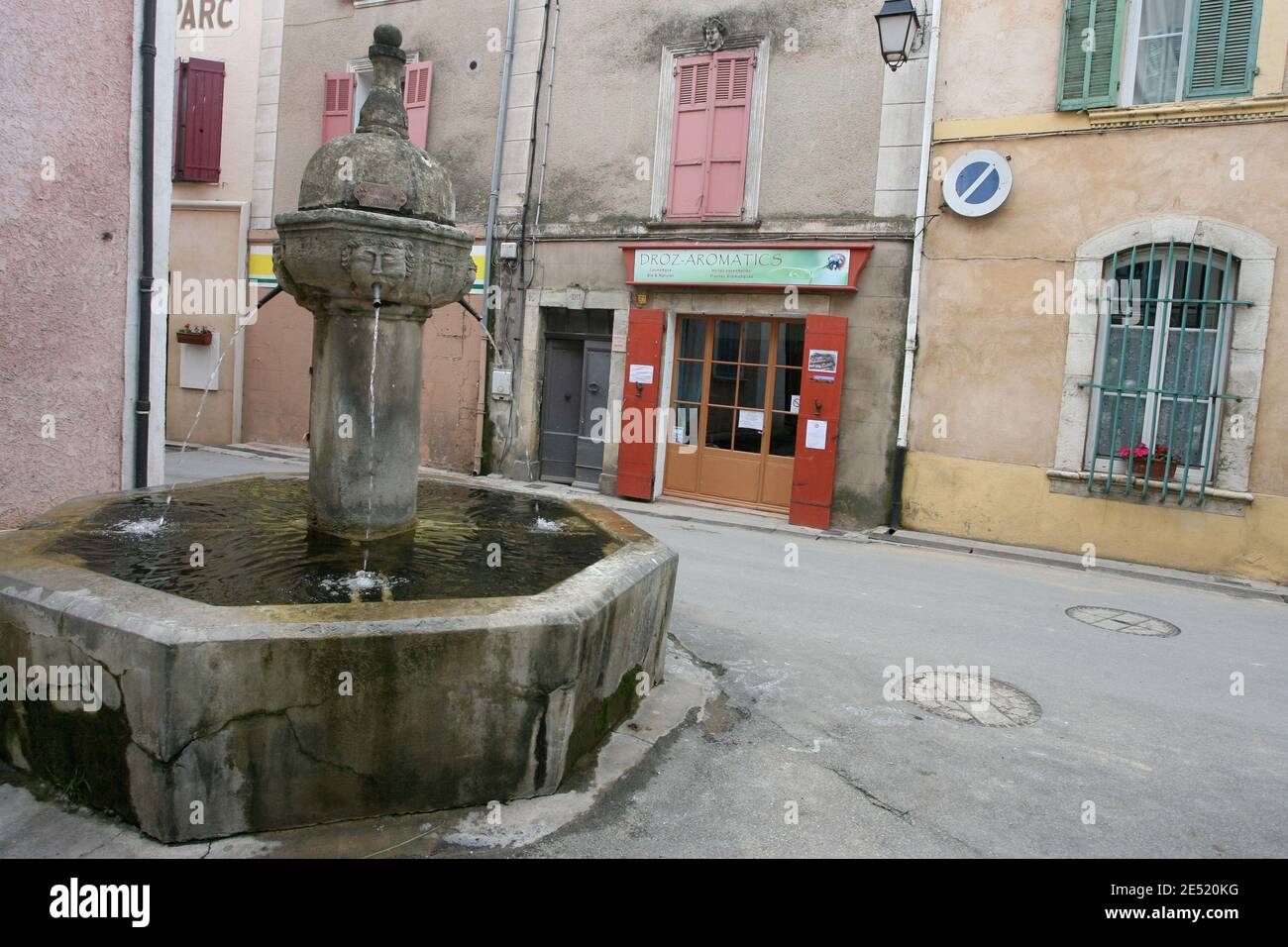 Illustration of Correns in southern France, where Brad Pitt and