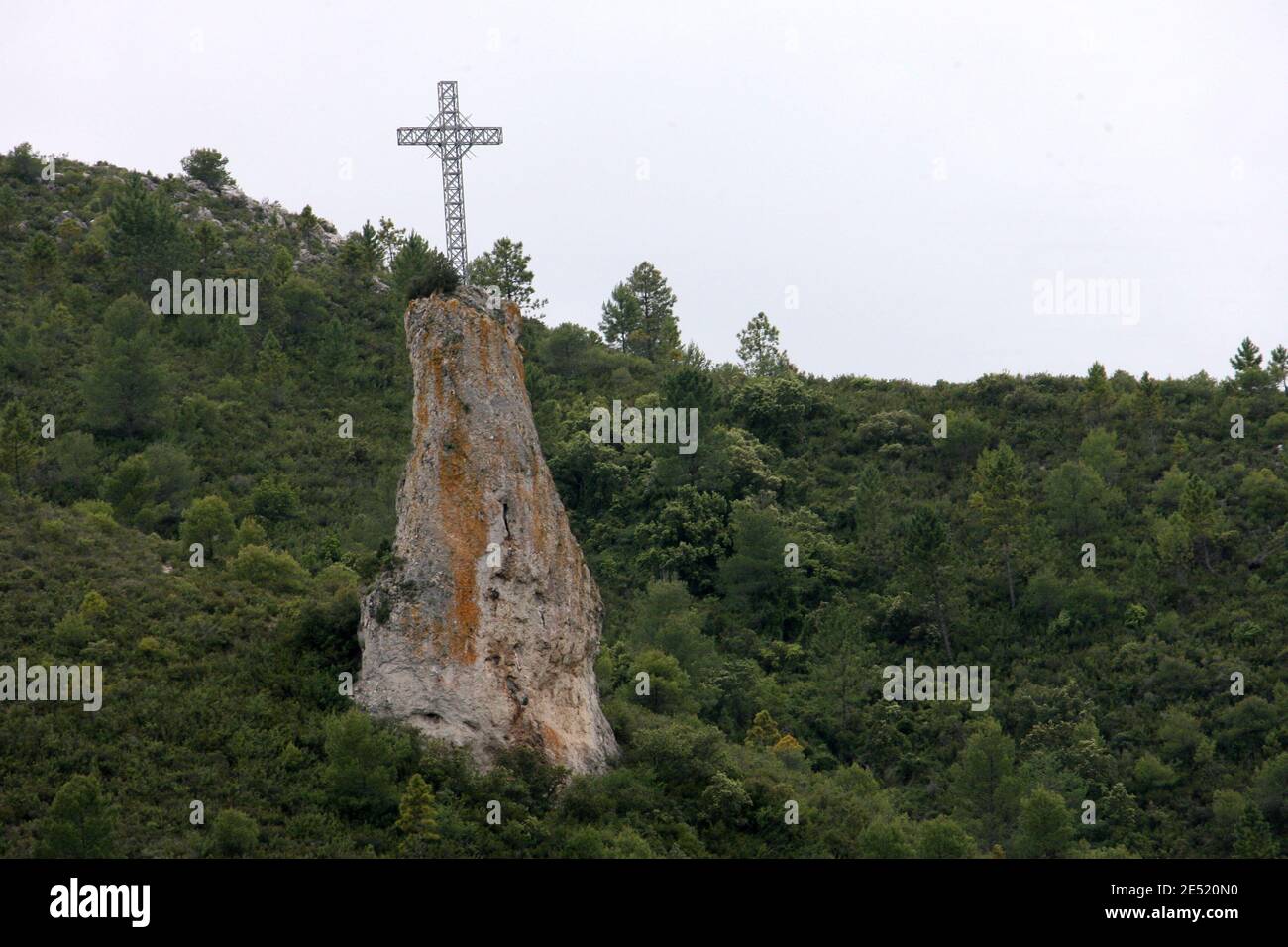 Illustration of Correns in southern France, where Brad Pitt and
