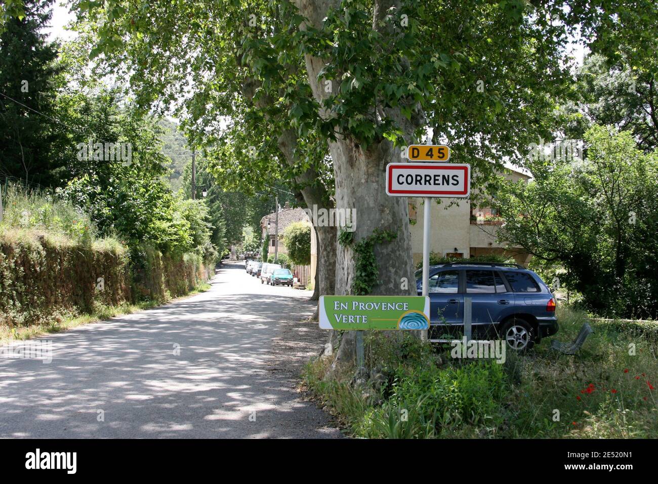 Illustration of Correns in southern France, where Brad Pitt and