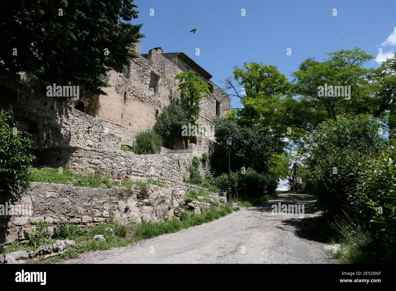 Illustration of Correns in southern France, where Brad Pitt and