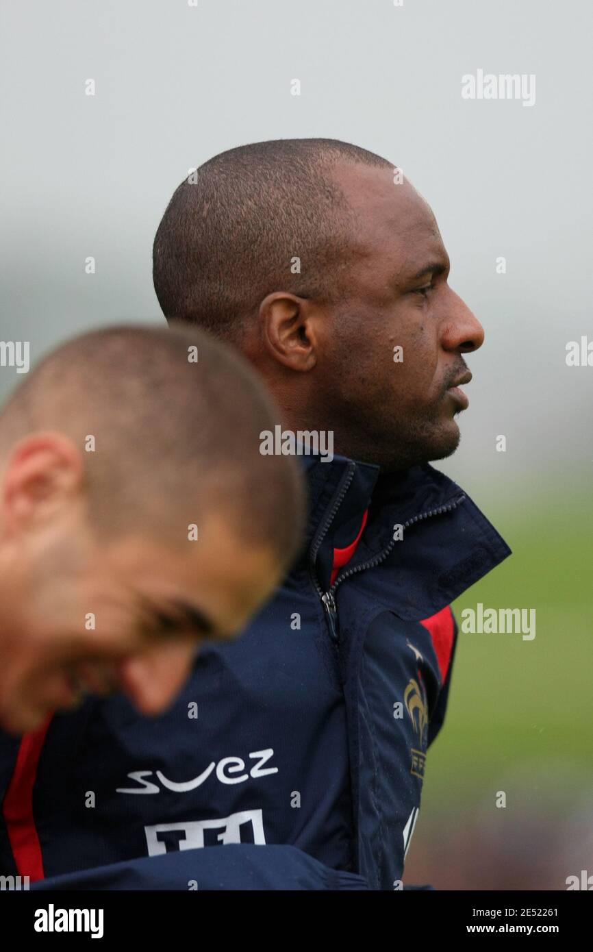 France's national soccer team player Patrick Vieira during a training session of France's national soccer team prior to the Euro 2008 European Soccer Championships at the Lussy stadium in Chatel-Saint-Denis, Switzerland on June 5, 2008. France is in group C at the Euro 2008 European Soccer Championships in Austria and Switzerland. Photo by Mehdi Taamallah/Cameleon/ABACAPRESS.COM Stock Photo