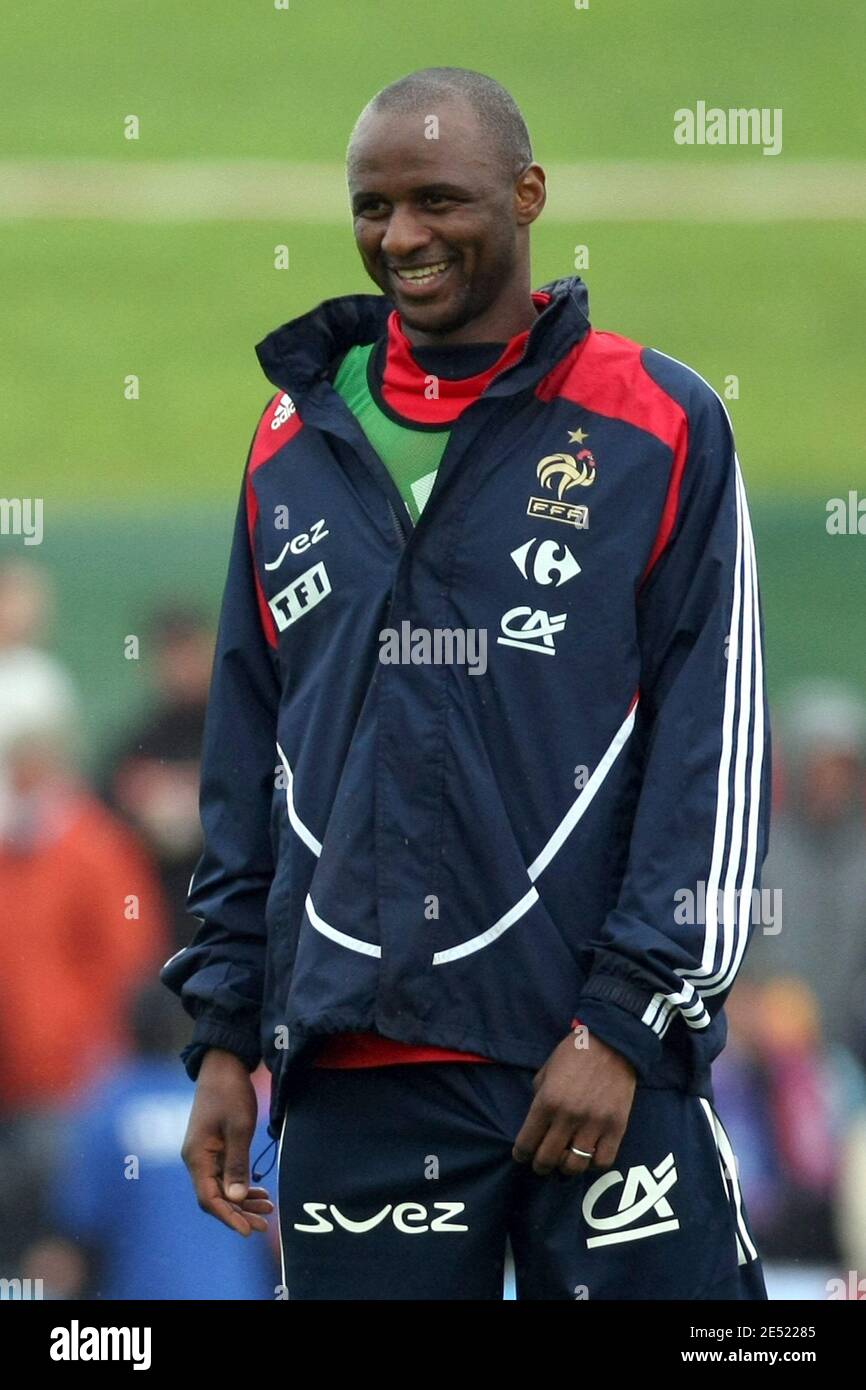 France's national soccer team player Patrick Vieira during a training session of France's national soccer team prior to the Euro 2008 European Soccer Championships at the Lussy stadium in Chatel-Saint-Denis, Switzerland on June 5, 2008. France is in group C at the Euro 2008 European Soccer Championships in Austria and Switzerland. Photo by Mehdi Taamallah/Cameleon/ABACAPRESS.COM Stock Photo