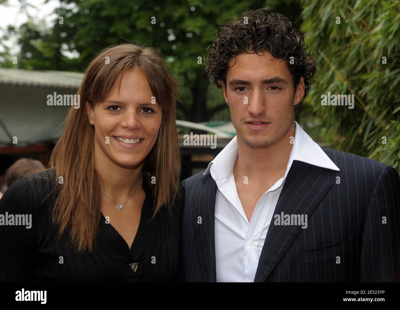 Laure Manaudou And Her Boyfriend Arriving At The Vip Area Le Village During The 2008 French Tennis Open At Roland Garros Arena In Paris France On June 8 2008 Photo By Gorassini Nebinger Abacapress Com