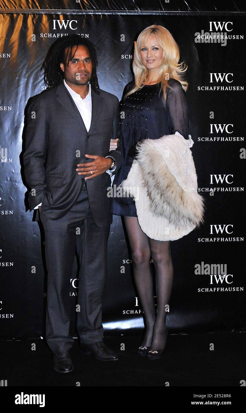 Christian and Adriana Karembeu attend the IWC watch party at the Palais de Chaillot, in Paris, France on June 16, 2008. Photo by Christophe Guibbaud/ABACAPRESS.COM Stock Photo