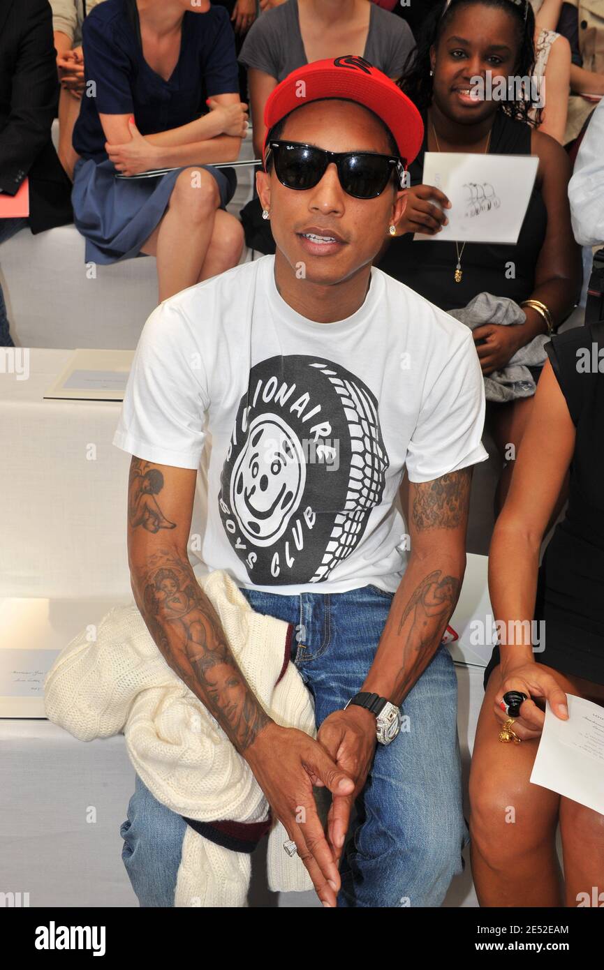 US RnB singer & producer Pharrell Williams attends Louis Vuitton
